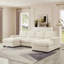 Canapé modulaire avec repose-pieds en velours côtelé rembourré pour le salon-1257708497