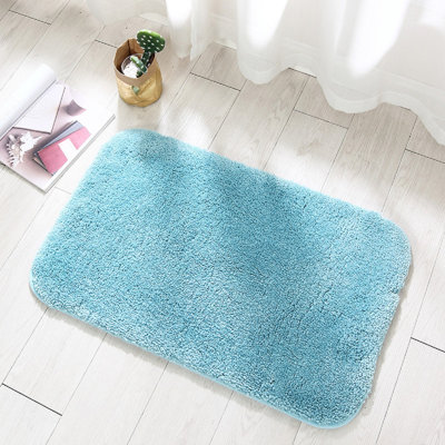 Tapis de salle de bain 23,62 po x 15,75 po, tapis de bain en chenille absorbant très doux, envers en caoutchouc à séchage rapide, tapis de bain lavables à la machine pour le plancher de la salle de bain, la baignoire et la douche, accessoires de décoration intérieure