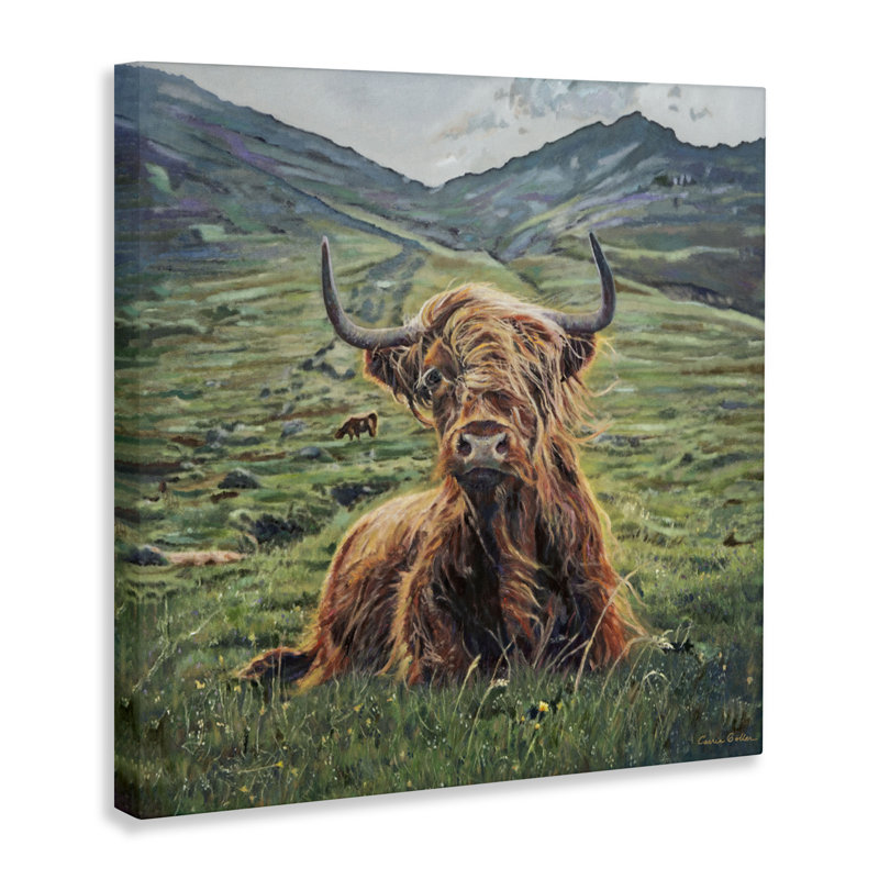 Toile de la vallée de la montagne de Windblown, conçue par Carrie Goller, H 24 po x l 24 po