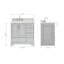 Meuble-lavabo simple avec plateau Abshire 37-93359243