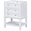 Meuble-lavabo de 24 po avec lavabo, armoire de rangement avec tiroir et tablette ouverte 24 po