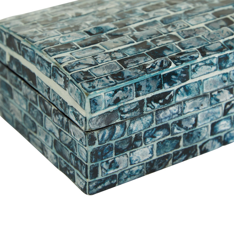 2 Piece Manufactured Wood Decorative Box Set