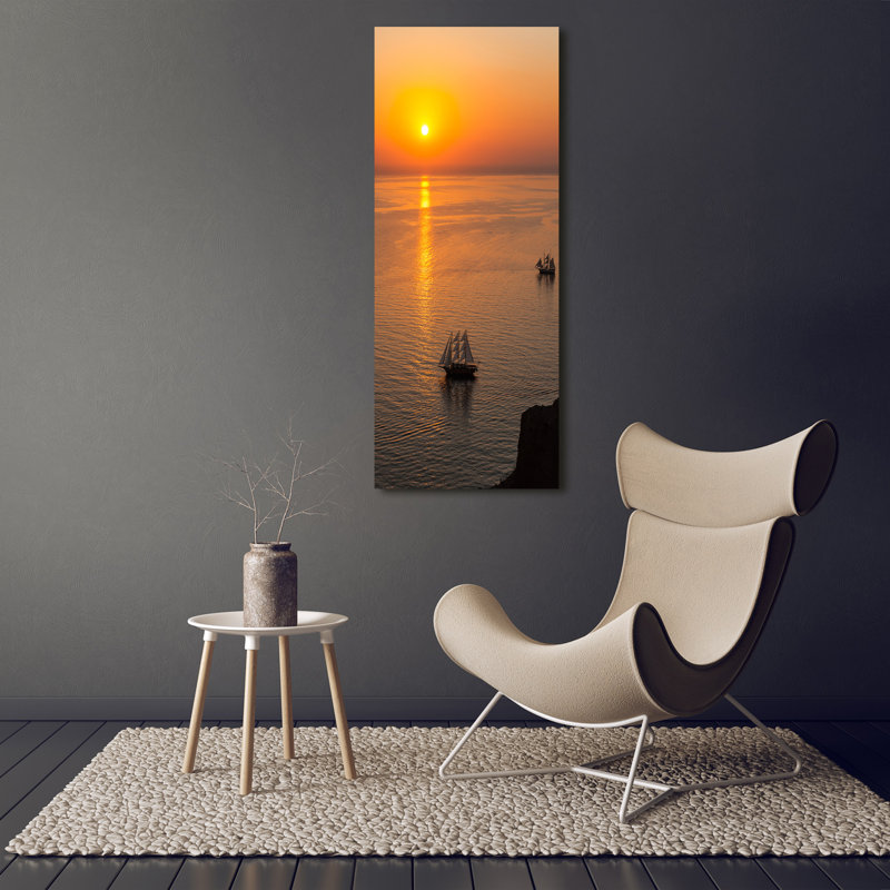 Sunset Sea - Wrapped Canvas Print