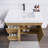 35.44'' Single Bathroom Vanity with Acrylic Top-40718884