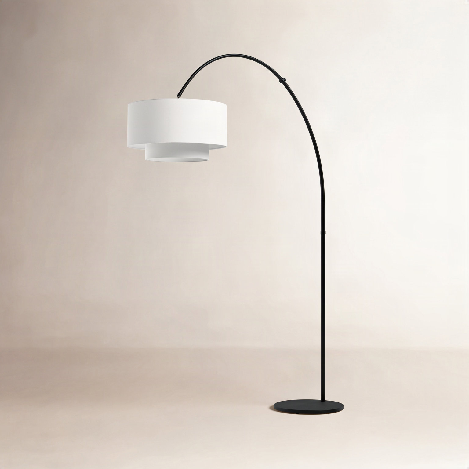 Tanyel 75'' Dimmable Floor Lamp, Midnight Black