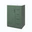 Meuble-lavabo pour salle de bain avec lavabo en céramique intégré, armoire de salle de bain à 1 porte, 3 tiroirs, meuble-lavabo simple pour petite et moyenne salle de bain