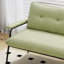 Mini-causeuse en velours côtelé de 53 po avec repose-pieds en métal-200187496