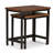 2 Pc Nesting Side Table - Dark Cognac Brown