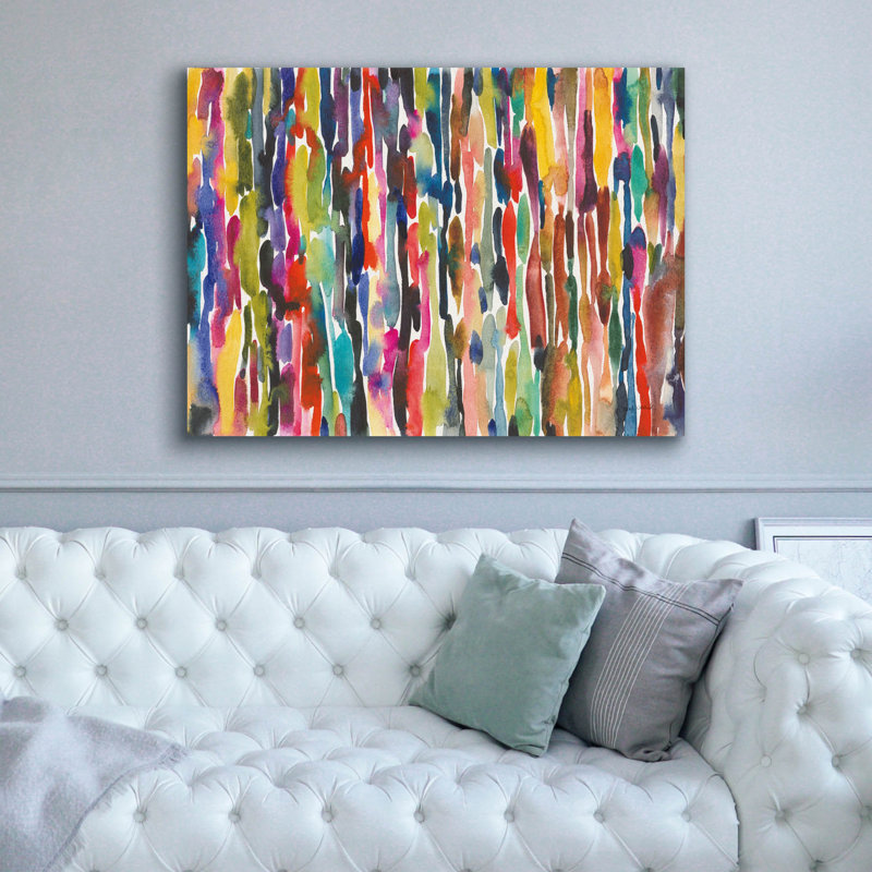  'Summer Rain' by Cheryl Warrick Canvas Wall Art, 54" x 40", 40" H x 54" W