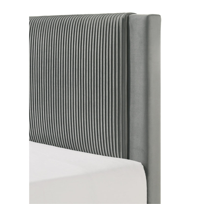 Meuble de chambre à coucher 1pc, Grand lit, Gris clair