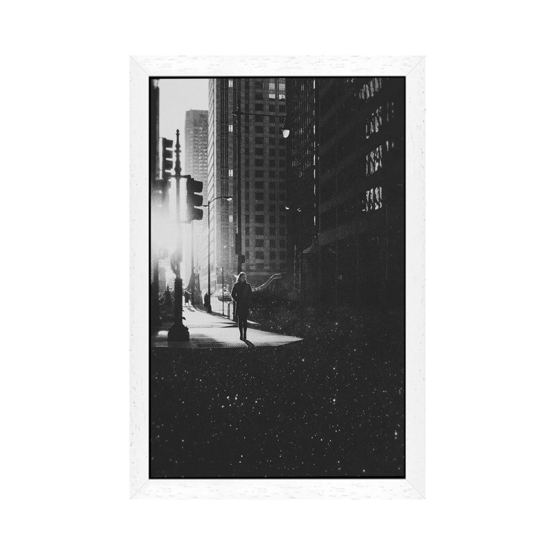 Everyday by Fran Rodriguez - Single Picture Frame Print on Canvas, White Framed