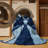 Machine Washable Paxton Kendo Duel Modern Rug in Gray – Navy Binding-1705798987