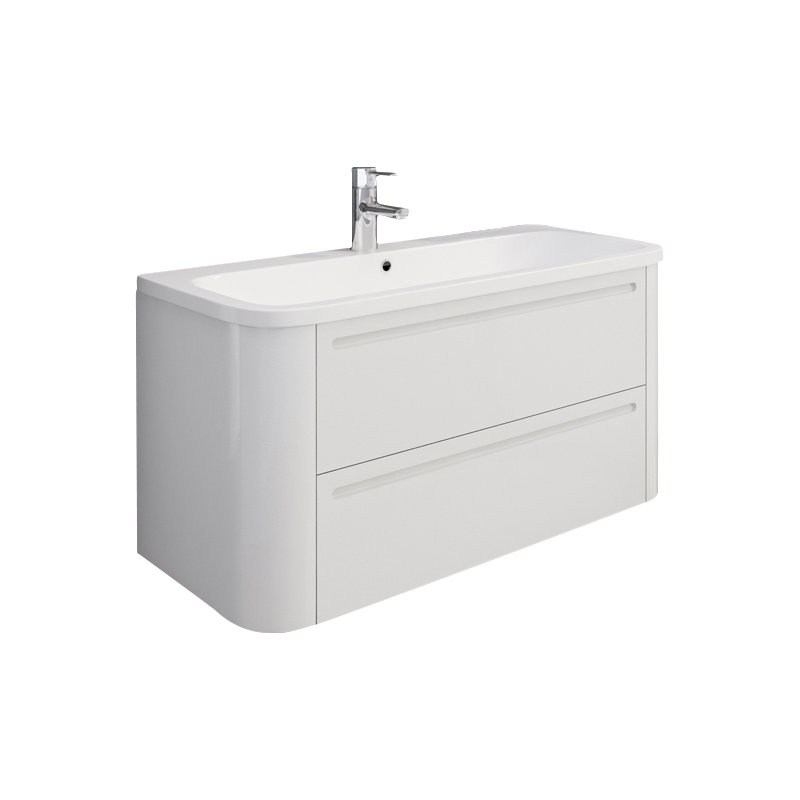 Janessa 98cm Single Bathroom Vanity Base Only in White