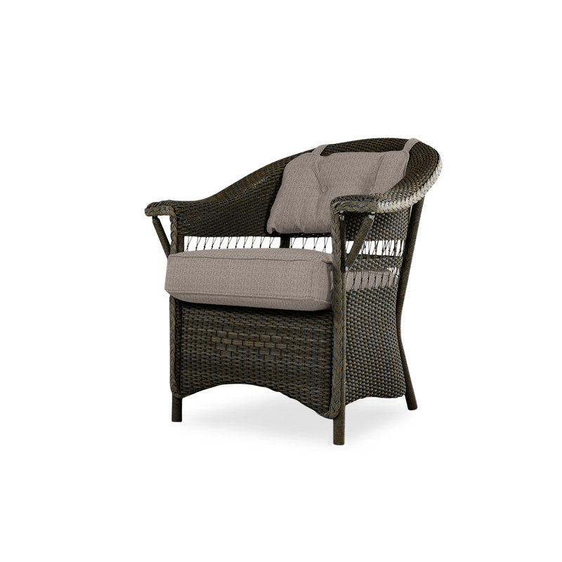 Nantucket Outdoor Dining Armchair, Decorline Navy, Mink