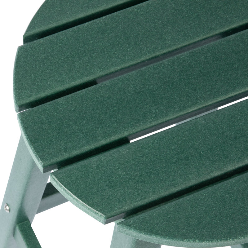 Tabouret de comptoir rond 24 po Laguna, Dark Green
