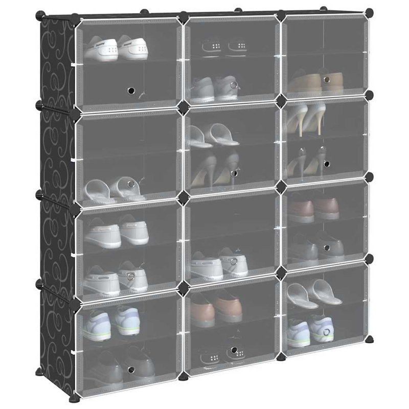 24 Pair Stackable Overdoor Shoe Organiser