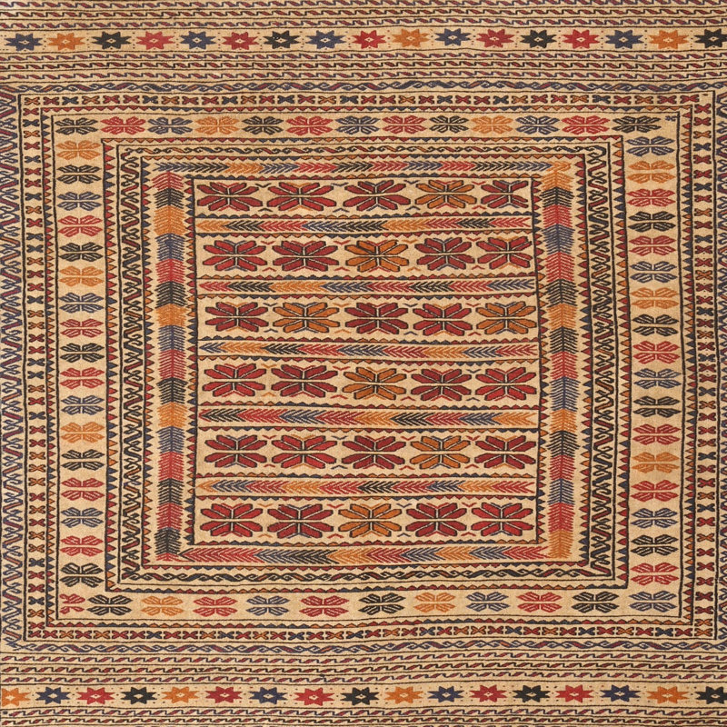 Southwestern Indoor Rug, Round 5'