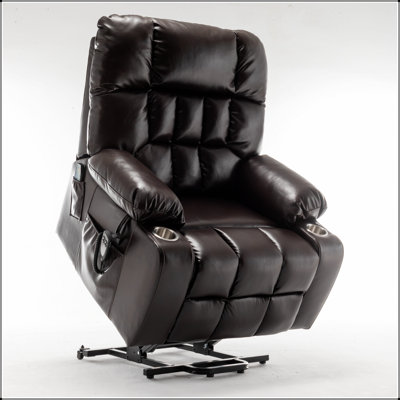 High-Density Foam Lift Chair For Big And Tall With Heat, Massage, And OKIN Motor For Enhanced Comfort And Support