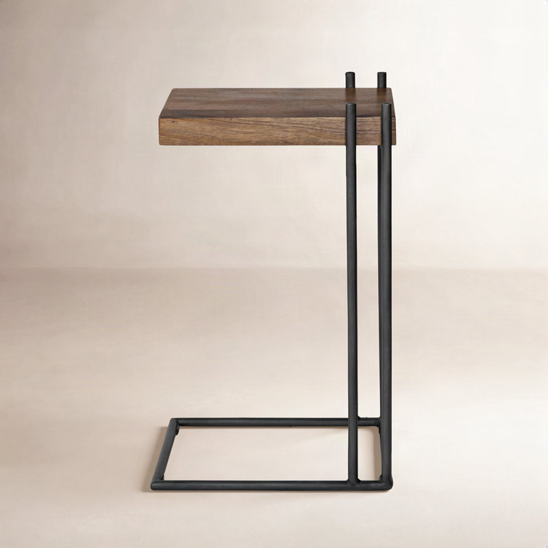Maddox Solid Wood Top End Table