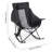 Heated Folding Rocking Camping Chair with Dual-Zone Warmth and Storage Pockets