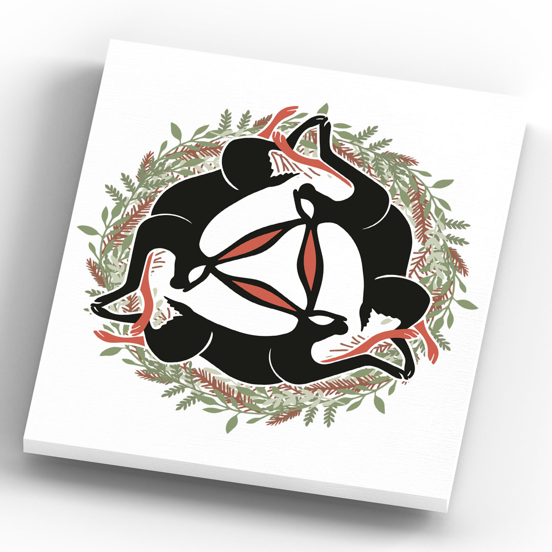 Kana Zodiac Hare Trinity - Print on Wood