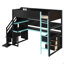 Lit mezzanine simple en bois avec escalier de rangement-2092192126-2092192121