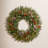 Frosted Berry Wreath with Clear Lights-1875699435