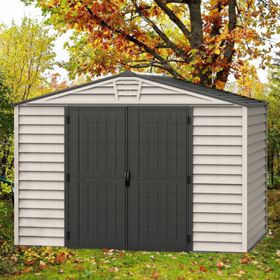 StoreMax Plus 10.5 ft. W x 8 ft. D Vinyl Storage Shed