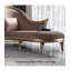 Chaise longue en bois massif et en cuir, de style luxueux et lumineux, pour chambre et salon.-1699303494