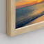 «White Vibrant Blue and Orange Sunset Ocean Sea», impression sur papier 4 pièces-97782331-97782334