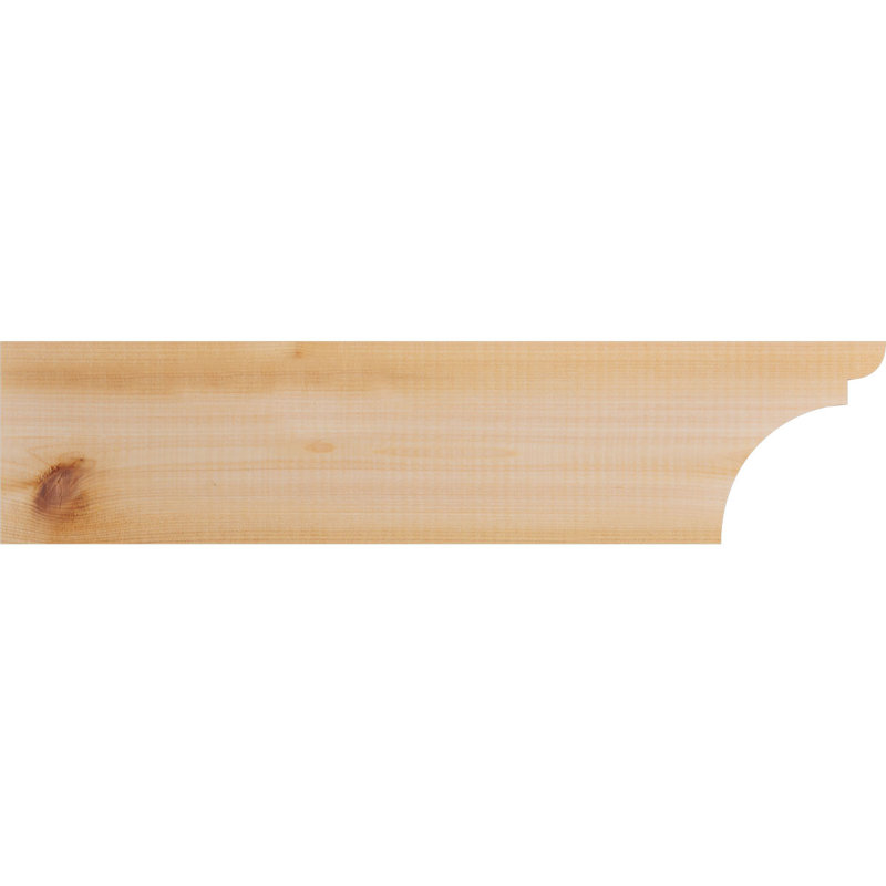 Yorktown Smooth Rafort Tail, Cèdre rouge, H 6 po x l 24 po x P 5,5 po
