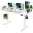 Electric Height Adjustable Standing Desk with Hooks-1887789152-1893324577