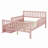 Wood Platform Bed With Guardrails On Both Sides And Drawers-1849508171-1849508168