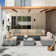 6 - Person Outdoor Rattan Patio Set with Cushions