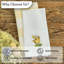  Ensemble de 4 serviettes de table blanches