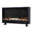 Belfry Heating 83 cm W Black Recessed Wall Mounted Electric Fireplace with 5120 BTU