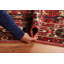Tapis rouge vintage en laine 5 x 10