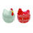  Small Ceramic Patterned Chicken Container w/Lid Home Decorations Spring-1555943328
