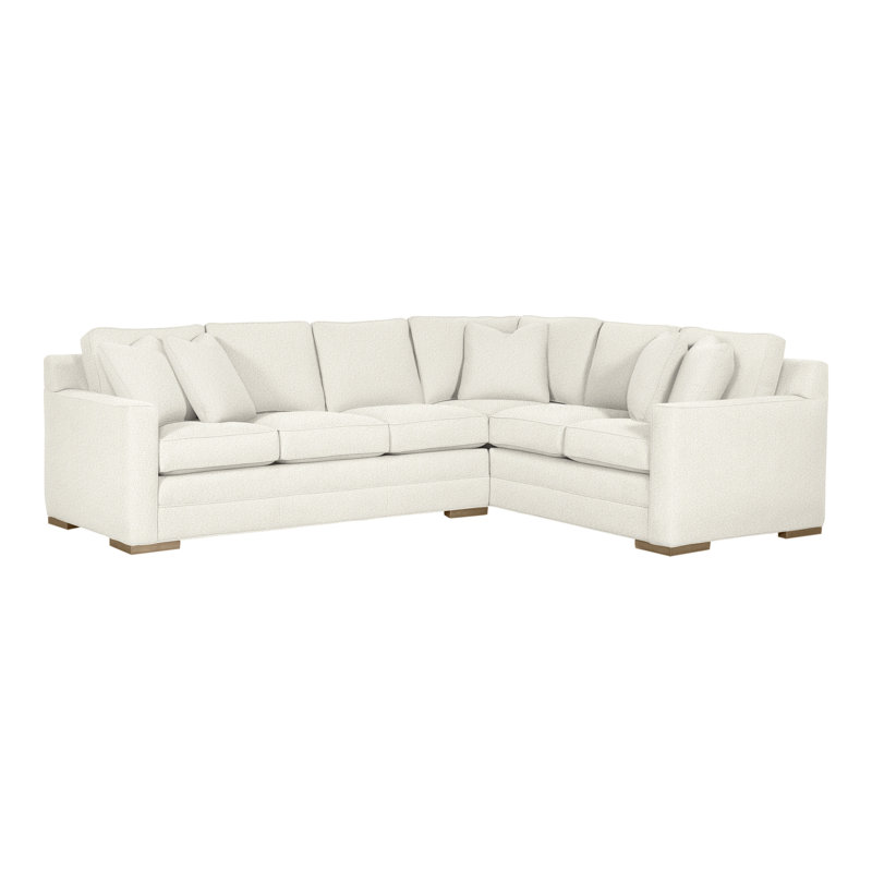 Summerton Upholstered L-Shaped Sectional Right Hand Facing, Kenworth Pearl, Hampton