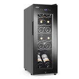 TAZPI Single Zone 10.7'' Freestanding 12 Bottle Wine Refrigerator