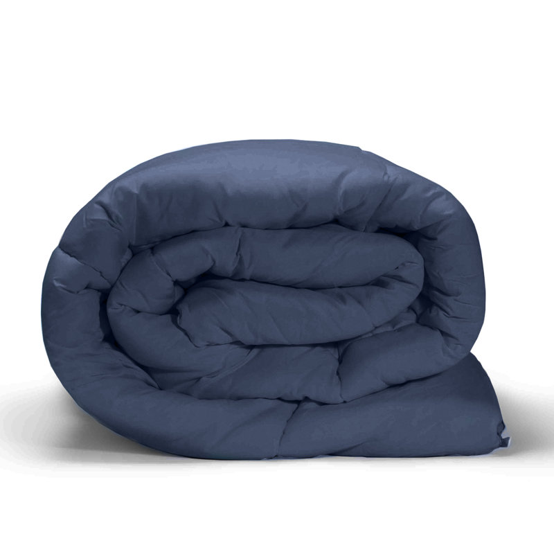Édredon en duvet synthétique toutes saisons, Édredon en duvet synthétique grand, Bleu marine