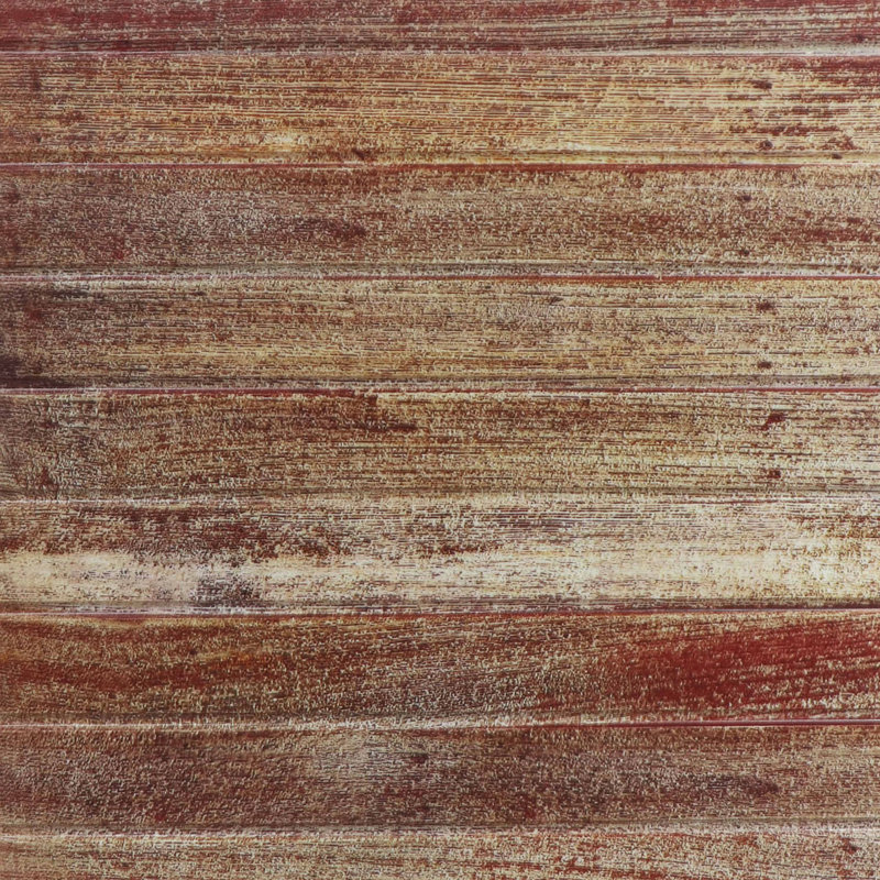 Brown Faux Wood Plank Textured PVC Ceiling Tiles, 2' x 2', Pack of 25