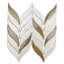 Nabi Sprig 11x12 Crackled Marble & Crackled Glass Mosaic Tile