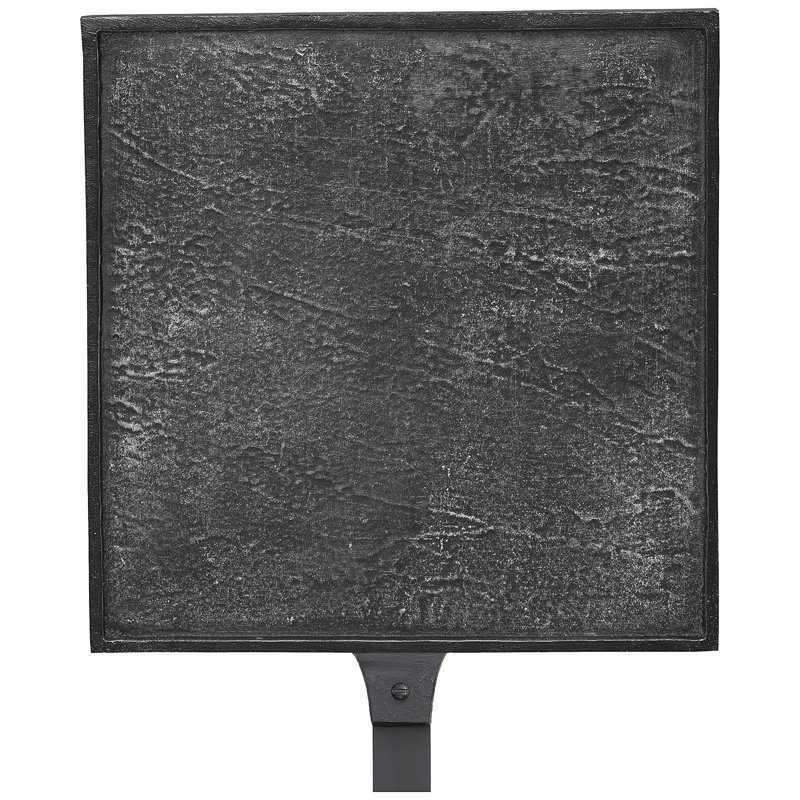 Plaque de plaque d'adresse carrée classique avec piquet de pelouse, Fer suédois / Noir, Oui