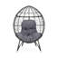 Chaise Teardrop - choix de coussins gris, silhouette moderne en forme de larme d'extérieur, décorative