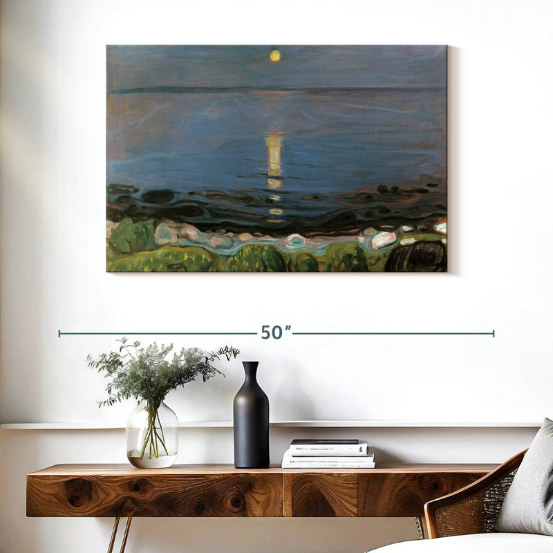 Avery Summer Night By The Beach, H 26 po x l 39 po