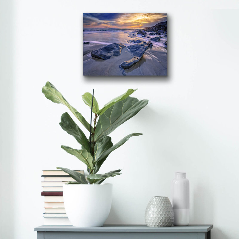 Art mural en verre «Duvecove» par Rick Berk, H 12 po x l 16 po x P 0,13 cm