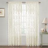Roxann Lace Semi Sheer Curtain Pair