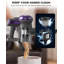 Aspirateur domestique sans fil, aspirateur canne mauve, rechargeable sans fil avec brosse