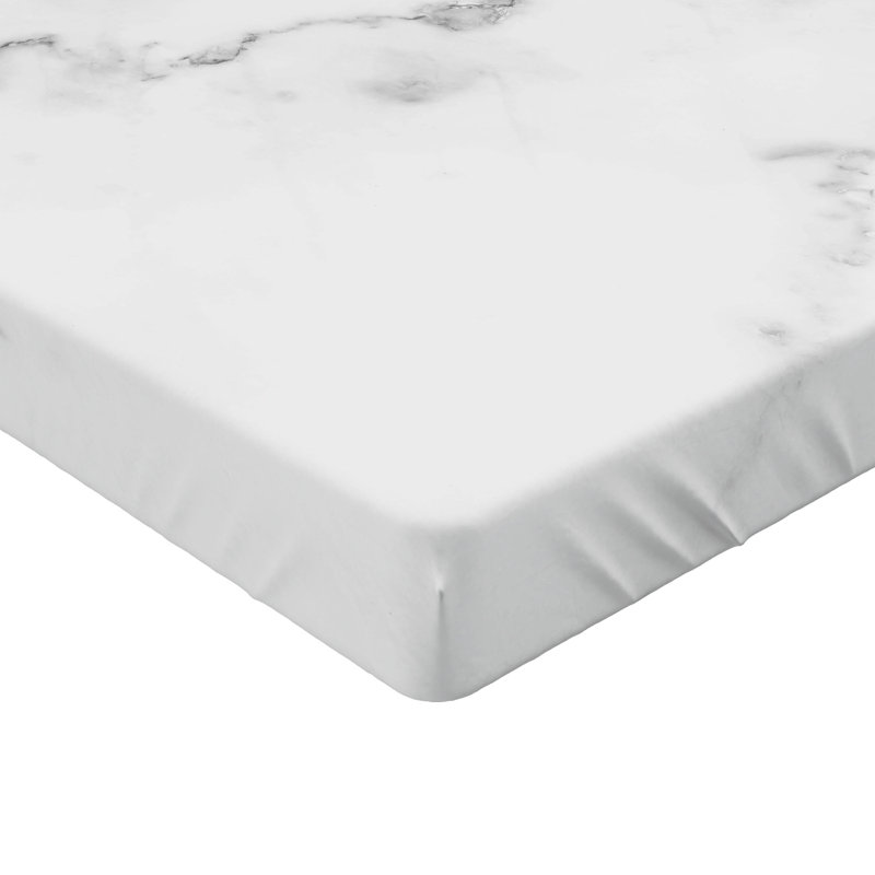 Drap-housse orange Ambesonne, Marbre gris pâle, Drap-housse pour lit simple TG